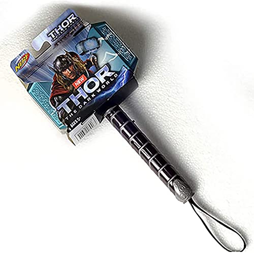 WXHJM Marteau de Thor,avec LED Éclairage Les Accessoires Cosplay d'halloween Marteau,Tonnerre Thor Hammer PVC Fait 18Cm,Super Héros Accessoires pour Les Enfants de Son,18 * 15 * 7.5Cm Cover