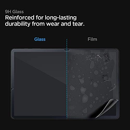 Spigen 1 Pack Glas.tR EZ Fit Screen Protector for Samsung Galaxy Tab S8 Plus and Samsung Galaxy Tab S7 Plus 5G