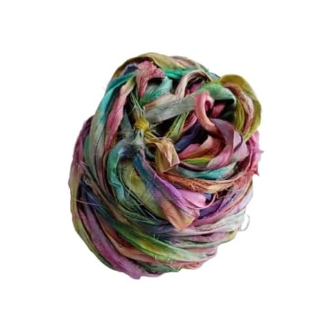 Knitsilk Recycled Sari Silk Ribbon Yarn Cover