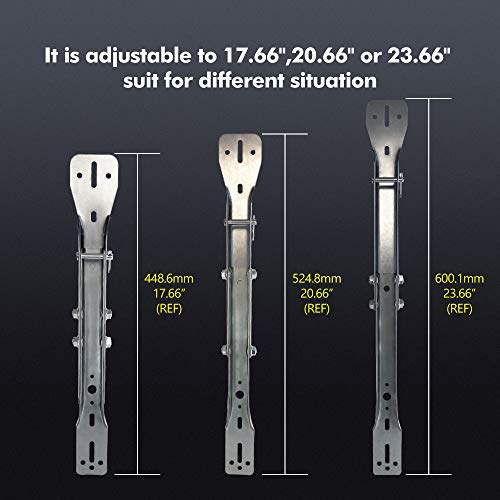 Magisale Garage Door Parts Bracket Adjustable Reinforcement Bracket, Carbon Steel Zinc Plated #TOP3