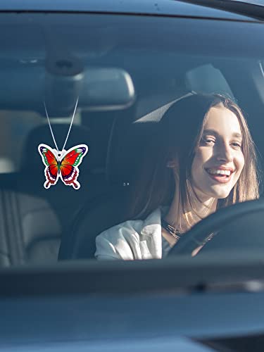 Tallew 24 Pcs Car Fresheners For Women Girls 12 Styles 3 Scents Butterfly And Bird Shape Cute Car Air Fresheners Colorful Scented Car Hanging Accessories Rearview Mirror Freshener For Decoration #TOP5