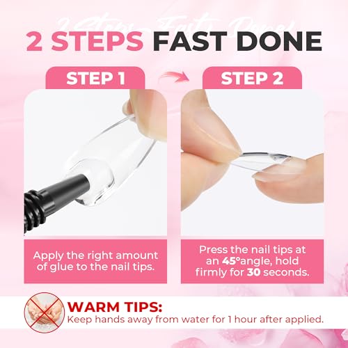 UNA GELLA Super Strong Nail Glue for Press On Nails: 20g, Soft Gel Nail Tips No Lamp Need, Fast-curing, Long Lasting, Semi Solid Gel Nail Glue for Fake False Acrylic Nails - Thumbnail 6