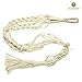 FLORO Indoor-Outdoor Macrame Plant Hanger, All Natural Hemp Rope Braided Securely to Hold Your Houseplants