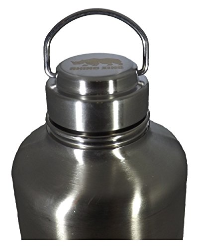Rhino Zing Wide Mouth Stainless Steel Lid For The Stainless Steel Water Bottle And Beer Growler, Insulated #TOP4