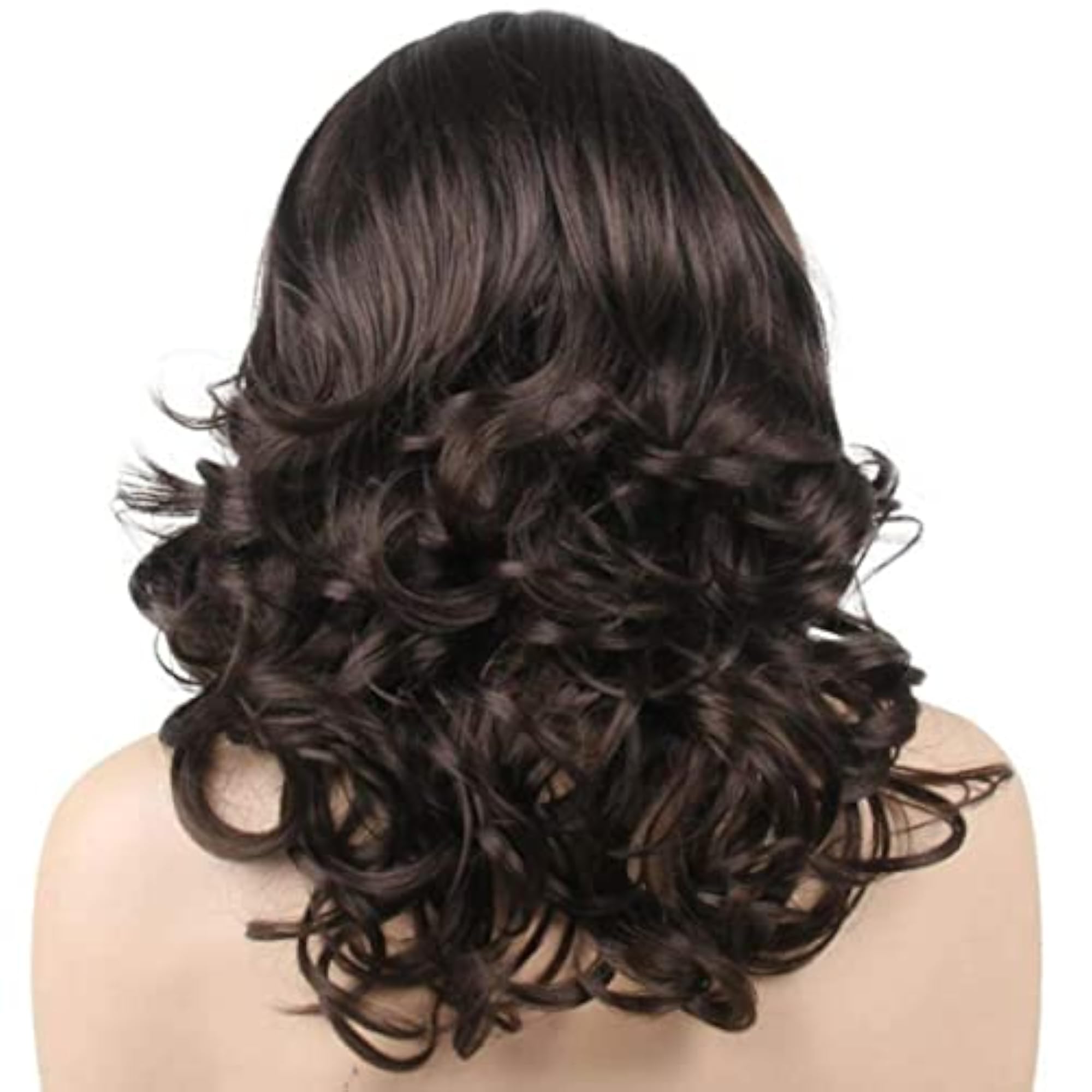 20 Inch Long Multi Layer Wavy Synthetic Hair Wig for Women