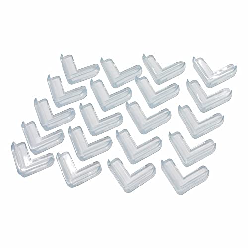 Oule GmbH Eckenschutz Kantenschutz Baby Kinder weich und transparent 20er Pack Kindersicherung Stoßschutz für scharfkantige Tisch Schrank Möbel Cover
