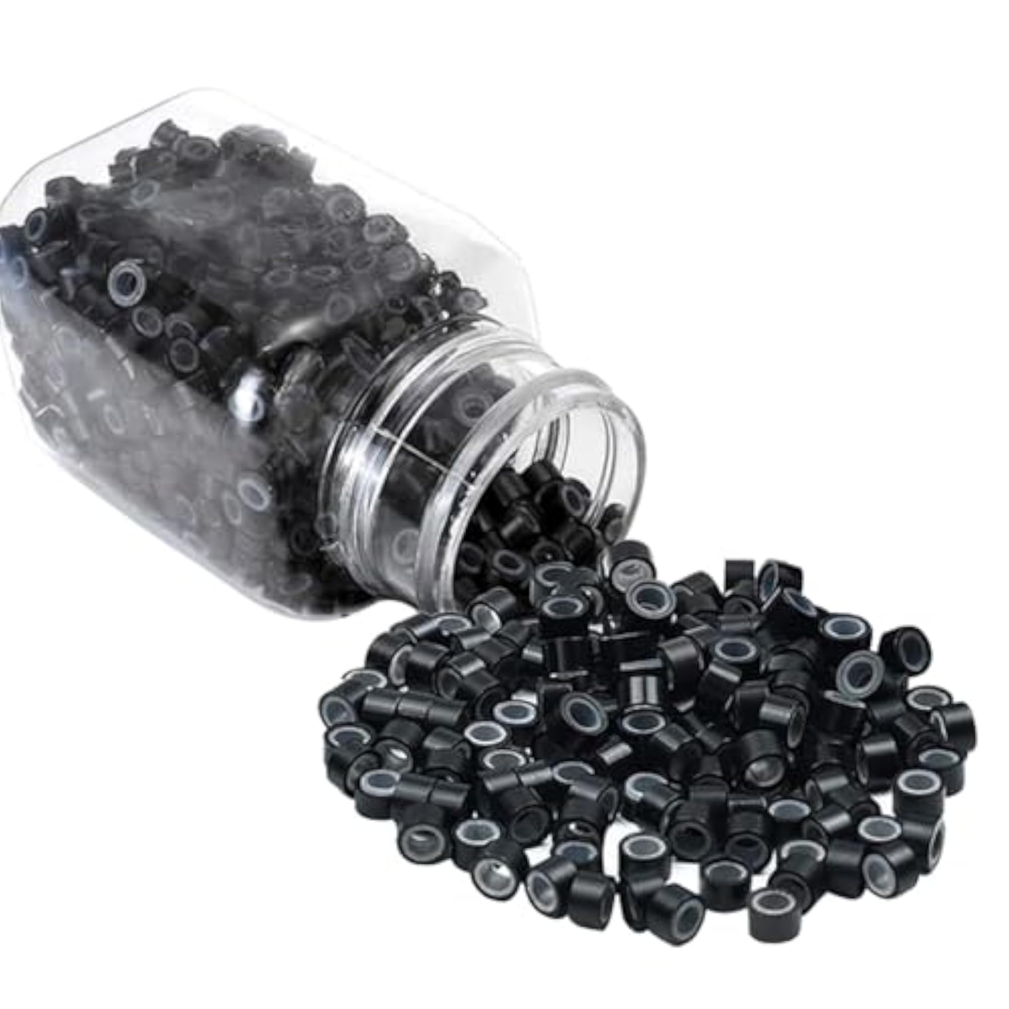 500pc Micro Rings for Hair Extensions, Black