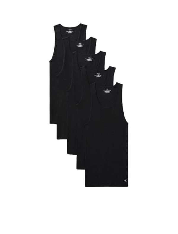 Calvin Klein Men's Cotton Classics 5-Pack Tanks by Calvin Klein - Used condition - US$42.73