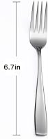 Vista 2 de Eslite Staintess - Juego de tenedores de acero para ensalada, 6.7 pulgadas, 12 piezas
