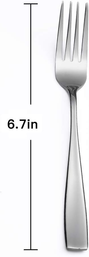 Eslite Staintess Steel Salad Forks Set,6.7-Inch,12-Piece