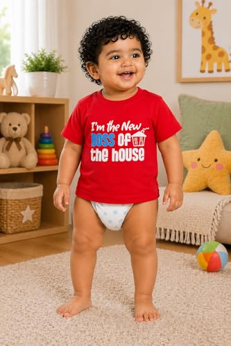 Image of BODYCARE Kids Inafant Placement Print Boys Round Neck Half Sleeves Cotton T-Shirt | Skin Friendly Regular Fit | Soft Breathable Fabric Comfortable & Durability | Pack of 1 | Mustard | Age 6-12 Months