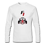 DCX Clothing Men's Formula 1 Logo Long Sleeve T-shirts White