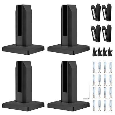 4 Piezas Abrazadera de Vidrio de Acero Inoxidable, Soporte de Abrazadera de Vidrio Para Vidrio de 8-12 mm/0,3-0,5" Cristal, Para de Piscina Barandilla de Escalera Balaustrada Balcón Valla (Negro) | Ya disponible en tu tienda friki favorita! En mundofriki.es! 4 Piezas Abrazadera de Vidrio de Acero Inoxidable, Soporte de Abrazadera de Vidrio Para Vidrio de 8-12 mm/0,3-0,5" Cristal, Para de Piscina Barandilla de Escalera Balaustrada Balcón Valla (Negro) | Ya disponible en tu tienda friki favorita! En mundofriki.es!
