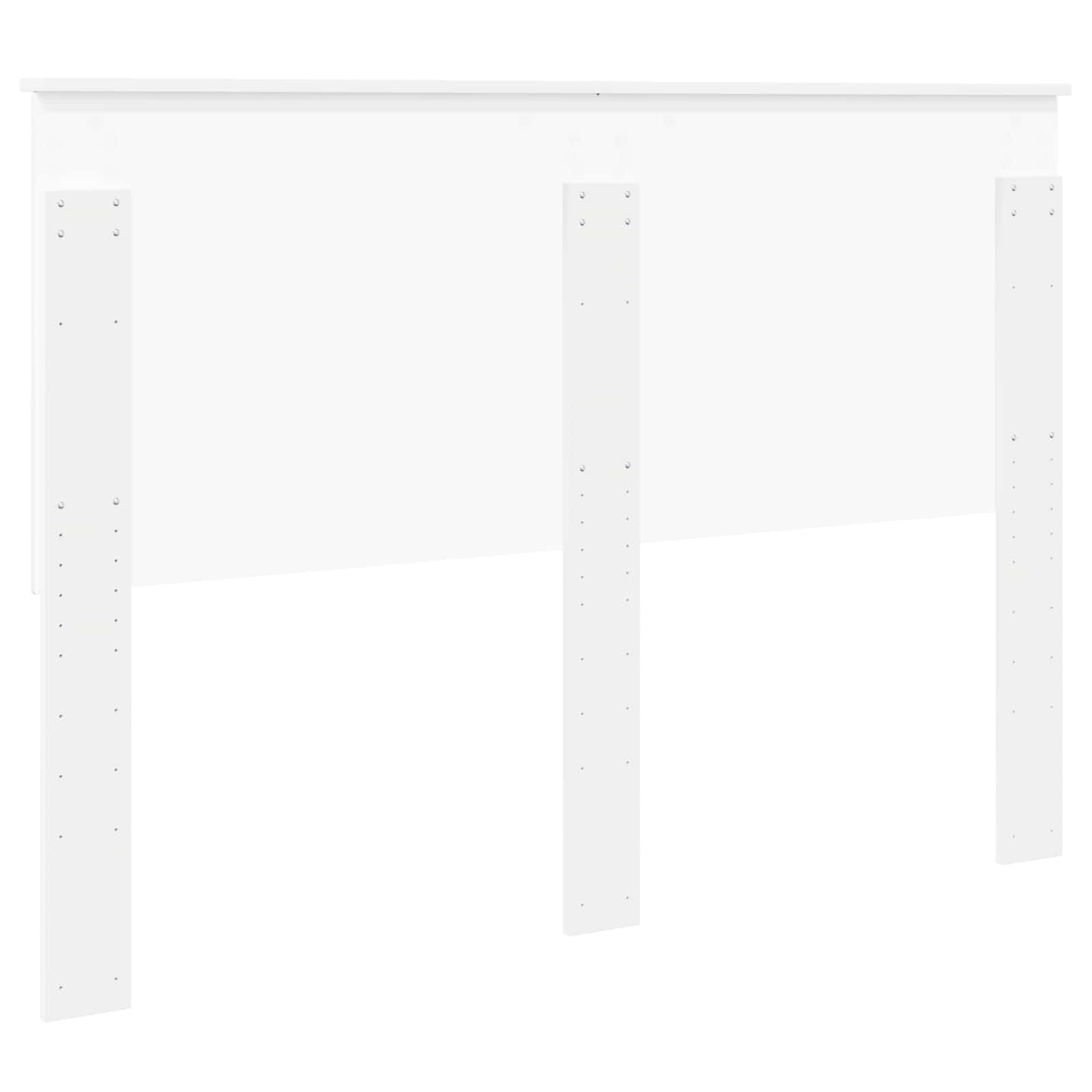 vidaXL Kopfteil mit Kopfteil Weiß 140 cm Holzwerkstoff, Elegante Schlafzimmer-Akzente, modernes Deko-Item, stylisches Schlafumfeld, zeitgemäßes Design