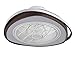 Ventilador de techo GENEVA marrón D.53,5cm 5 aspas, con LED 70W 3454lm 3000-6500K (Marron)