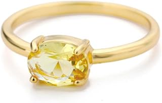 Romantic Birthstone Ring Gold Color Cubic Zirconia Rings For Women Romantic Engagement Bride Wedding Jewelry Gift Anillos
