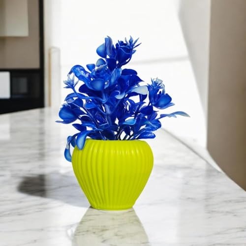 Flora Planet Fake Plants 4 Packs Artificial Plants Small Faux Plants Black Bathroom Accessories for Halloween Bathroom Home Kitchen Coffee Table Office Desk Decor Indoor 6 cm X 15 cm