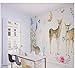 Produktbild Allenwang-Tapete für Kinderzimmer 3D Blätter tropischer Pflanzen Hirsch Wand Mura Custom Fotorolle Kinderzimmer Wasserdichtes Kontaktpapier, a, Width 250cm * Height175cm