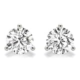 IGI Certified (1/2-1.00 cttw, F-G Color, VS2-SI1 Clarity) 14K White Gold or 14K YG Round Lab Grown D
