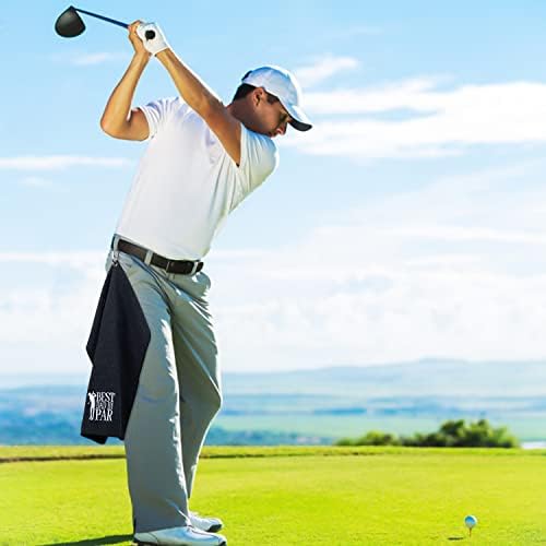 R HORSE 2Pcs Funny Golf Towel Gifts, Microfiber Embroidered Golf Towels for Bags with Clip, Sport Accessories Birthday for Men Women Golfer Fan Alternate view