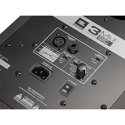 JBL Professional 306P MkII 6-Inch 2-Way Powered, Active Monitor Speaker for Near Field Music Production, Studio Monitor, Desktop Computer, Hi-Fi Audio. Sold individually, Black