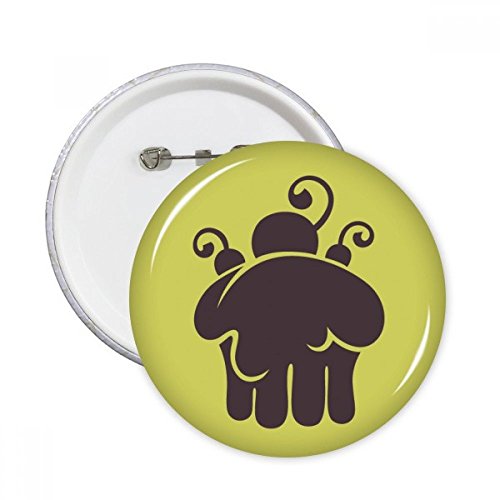 Badge rond cerise crème glacée DIYthinker 5pcs L pour customiser les vêtements
