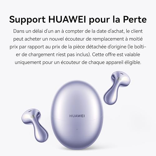 Écouteurs HUAWEI FreeBuds 6 Open fit ANC Autonomie 36 h IP54 - vue 3