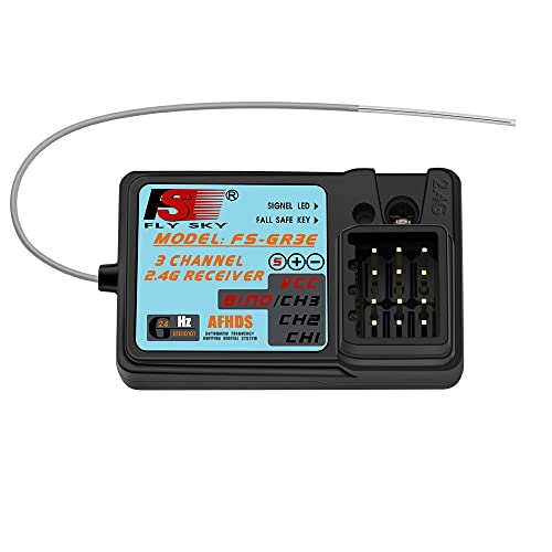 Flysky GR3E Receiver 2.4G Waterproof FS-GR3E 3CH Receiver for Flysky FS-GT2 FS-GT2B FS-GT3B FS-GT3C FZ-IT4S RC Car Boat (1 Pc) by GLOBACT - Used condition - US$11.09