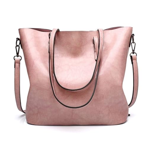 Pahajim Womens Leather Purses and Handbags Top Handle Satchel Bags Tote Bags Tote Purses for Women (pink-1)