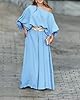 CHICME Women Summer 2 Piece Outfits Off Shoulder L... #2