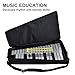 32 Notes Glockenspiel Xylophone Percussion Kit with Adjustable Stand, Mallets and Bag, Foldable Professional Xylophone Vibraphone Musical Instrument Set