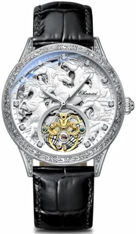 Orologio Meccanico Automatico da Uomo Tourbillon Scheletrato Ultra