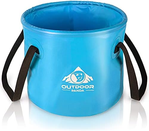 Outdoor Panda Folding Washing Bowl 15 litres I Foldable Camping Washing Bowl I Space-Saving and Lightweight Alternative to Plastic Washing-up Bowl and rinsing tub | Square | Yellow