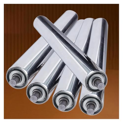 ZRUTIMI Non-Power Roller Stainless Steel Roller Conveyor Roller, Suitable for Warehouse unloading Transport(L100MM(3.9IN)-Dia 1IN/25MM)