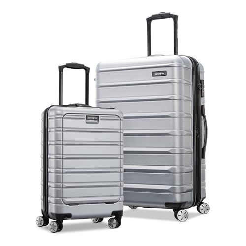 Samsonite Omni 2 Hardside Expandable Luggage with Spinner Wheels, Arctic Silver, 2-piece Set (Pro Carry-on/Medium), Omni 2 Hardside Expandable Luggage with Spinner Wheels by Samsonite - Used condition - CA$257.14