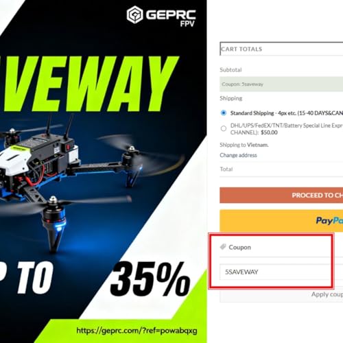 Geprc promo code "5SAVEWAY" &ndash; Your Key to Massive 35% cover art