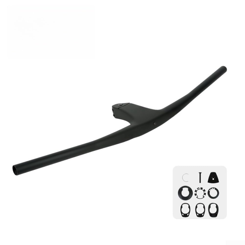Manillar integrado MTB 740mm de carbono con guiado interno para carreras gravel y cross country 8