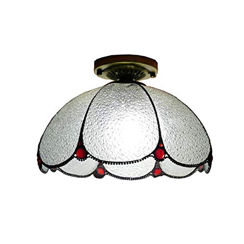 Luminaire de plafond en vitrail pour corridor et restaurant