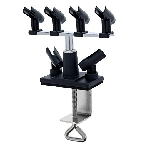 Master Airbrush Universal Clamp-On 6-Airbrush Holder - Airbrush Accessories & Supplies for Garage or Workspace