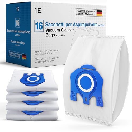 16 sacchetti per aspirapolvere Miele [Complete C3 & C2, Classic