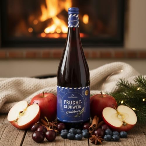 KATLENBURGER - Heidelbeer Fruchtglühwein | Fruchtiger Glühwein aus Fruchtwein, Heidelbeersaft und Glühweingewürz. Bringt den Sommer-Geschmack in kalte Wintertage. Inhalt: 6x 1L und 8,5% vol.