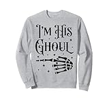 i'm his ghoul i'm her boo divertenti coppie abbinate di halloween felpa