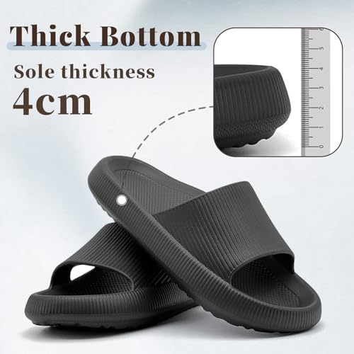 Rosyclo Orthopedic Sandals for Women and Men, Arch Support Cloud Recovery Slides Orthotic Pain Relief Pillow Soft Lightweight Cozy Thick Sole Slip On Plantar Fasciitis Slippers Standard Size