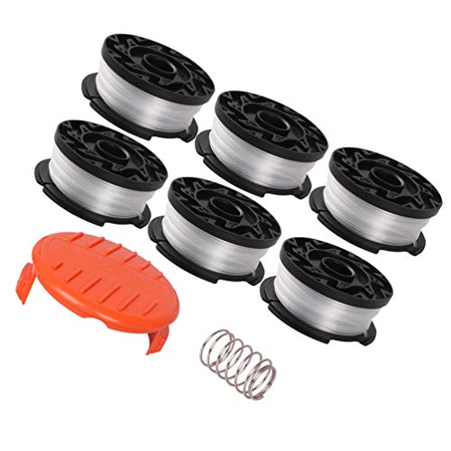 Hemoton 8Pcs Carretel de Substituição de Aparador de Cordas de Linha Carretéis de Substituição de Al