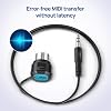 CME TRS MIDI Cable 4-Pack - Straight TRS Type A (3.5mm - 1/8) to Angled 5-pin DIN, 3FT / 90CM - Perfect for Compact Spaces and patching