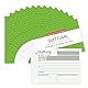 YBCPACK 12 Stück Quittungsblock mit Durchschlag für Kleinunternehmer, Quittung A6 quer, 2x40 Blatt, ohne MwSt. - durchschreibend