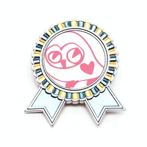 Broche oiseau rieur en métal taille M pour les amoureux des animaux