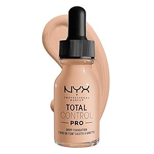 NYX Professional Makeup Base de maquillaje líquida Total Control Pro Drop, Dosificación precisa, Cobertura modulable y…