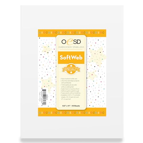 OESD Soft Web Fusible Embroidery Backing 8.5