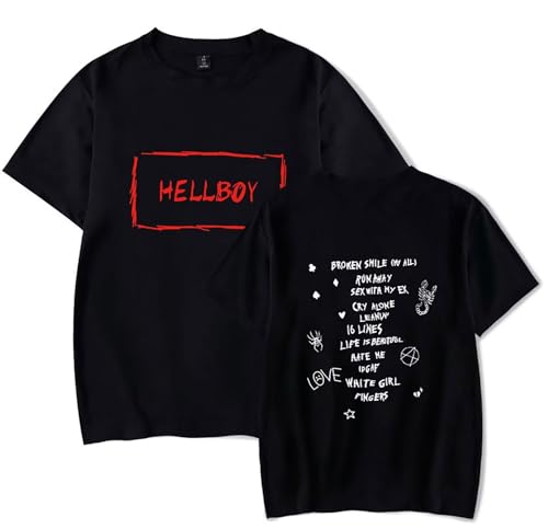 KPOP Rapper Short Sleeve Love Printed Shirt Fashion Hip Hop Tee Tops